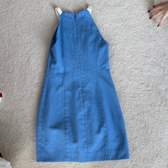 Lilly Pulitzer Blue Dress with White Crochet Accents - Picture 3 of 3